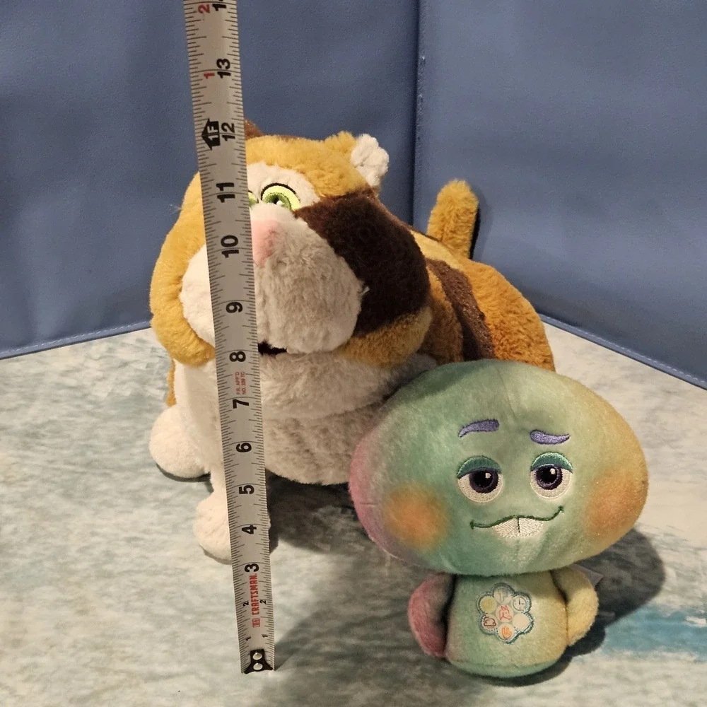 Disney Pixar Soul Plush Bundle Mr. Mittens Cat & Soul 22 Stuffed Animals Disney